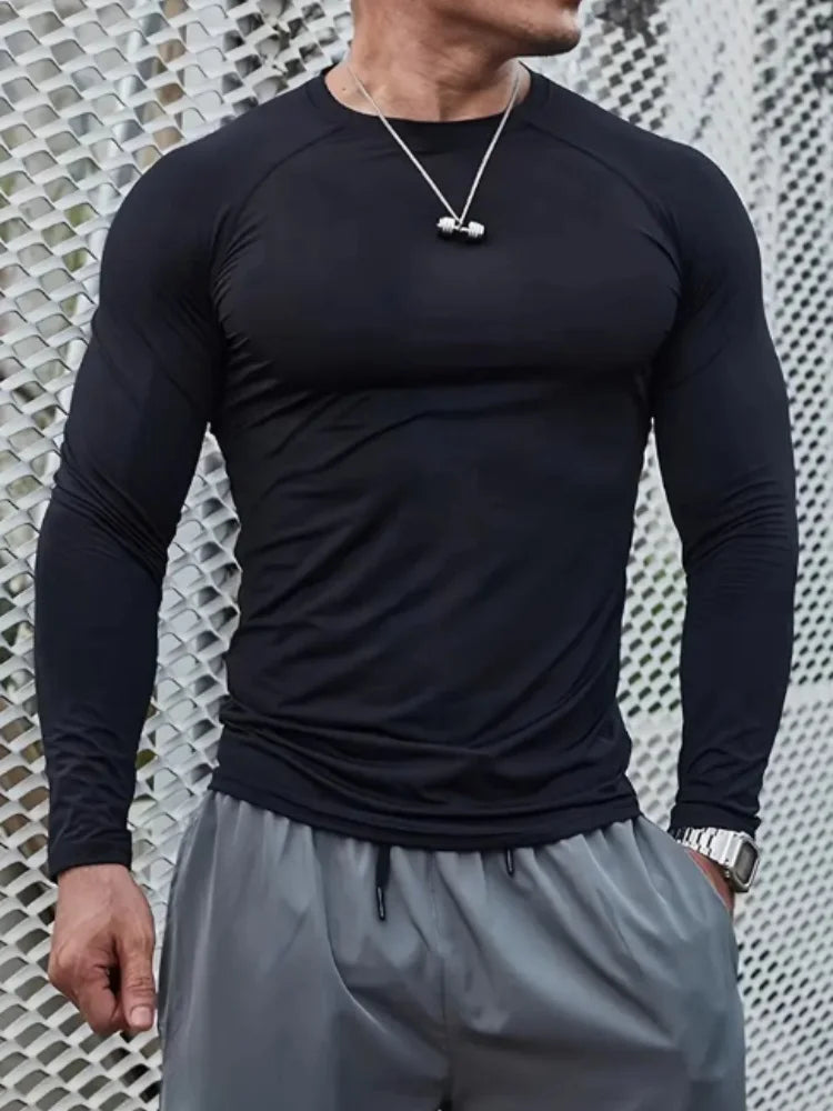 Men's Quick Dry Compression Workout T Shirt