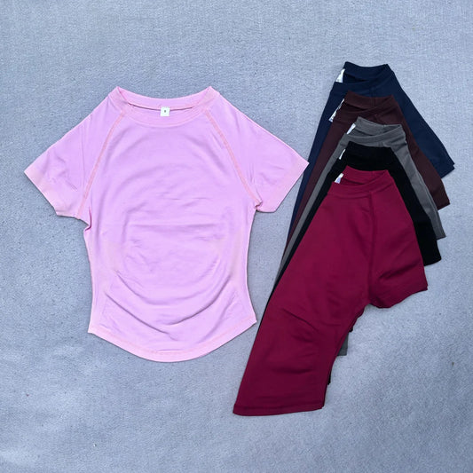 Women's Lightweight Short Sleeve Yoga Crop Top