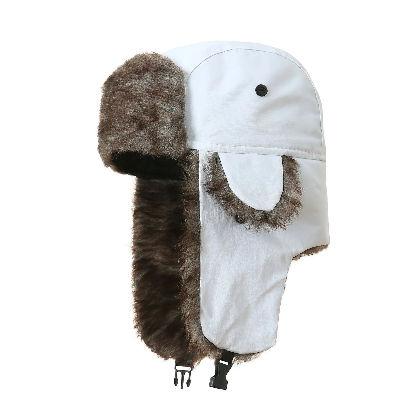 Men's Winter Russian Ushanka Trapper Hat with Ear Flaps