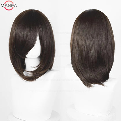 40cm Heat Resistant Anime Cosplay Wig with Bangs