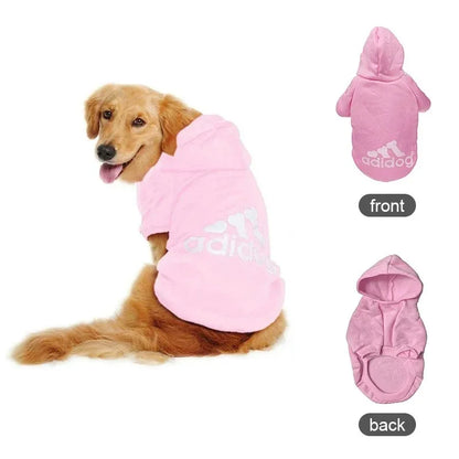 Warm Dog Hoodie Coat for Medium & Large Dogs Winter Pet Clothing