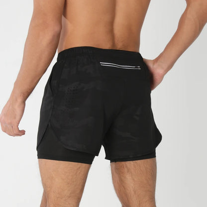 Men's Quick Dry 2 in 1 Running Shorts