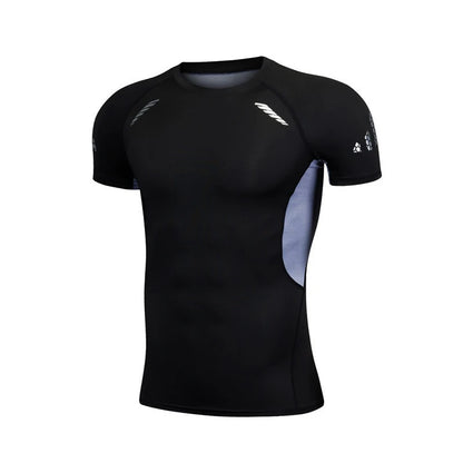 Men's Short Sleeve Compression Running T Shirt