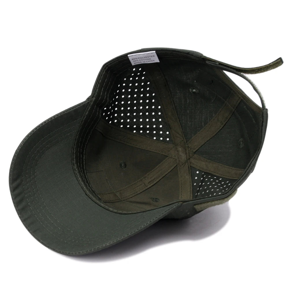 1 or 2 Pack Men's Camouflage Outdoor Baseball Caps
