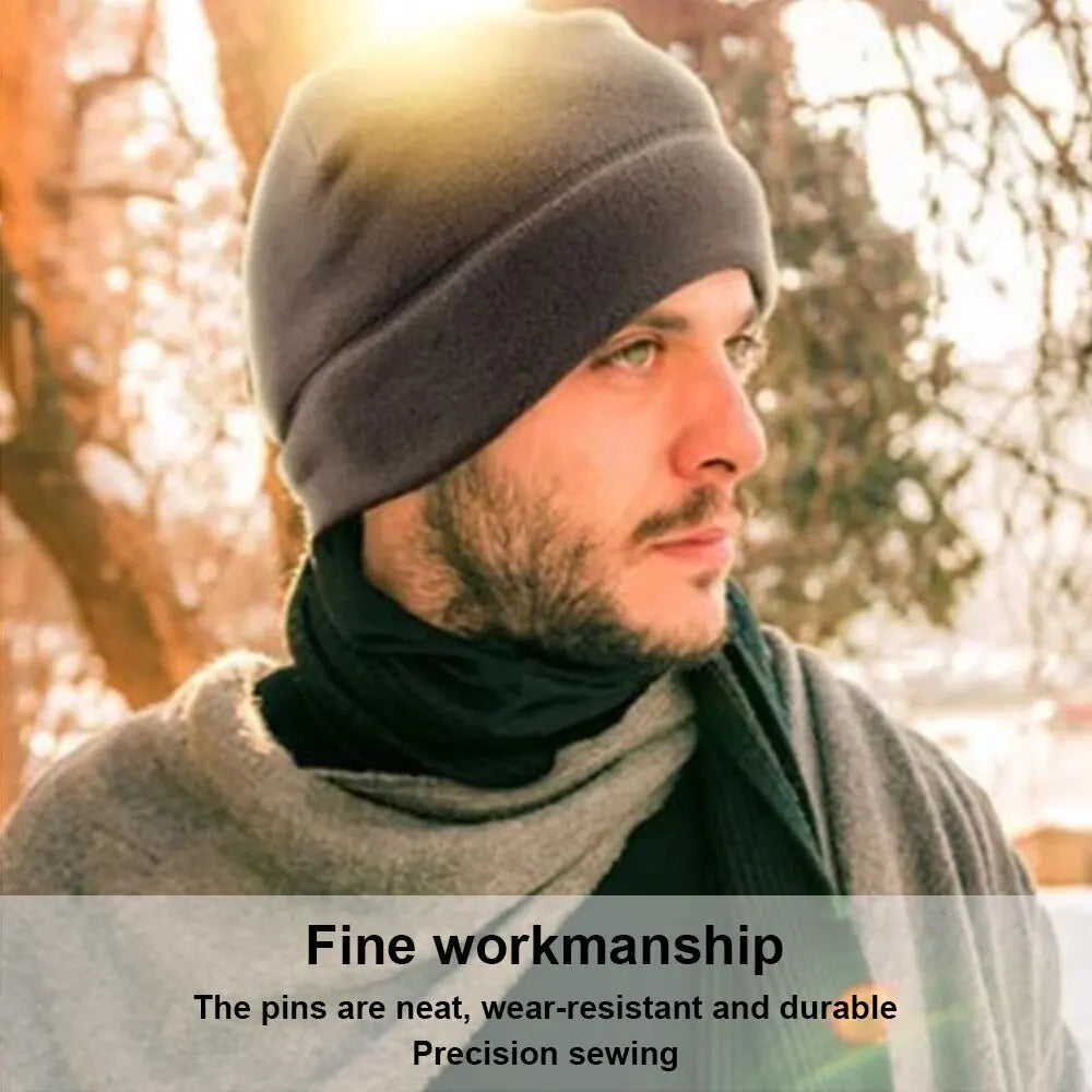 Unisex Warm Windproof Polar Fleece Skull Cap