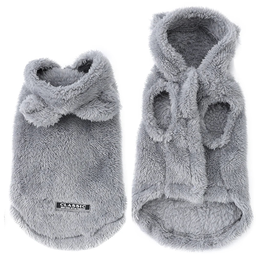 Soft Fleece Cat Sweater for Small & Medium Dogs Winter Pet Coat