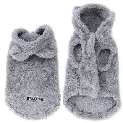 Soft Fleece Cat Sweater for Small & Medium Dogs Winter Pet Coat
