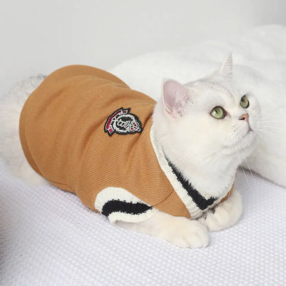 Warm Pullover Sweater for Small Dogs & Cats Winter Pet Clothes