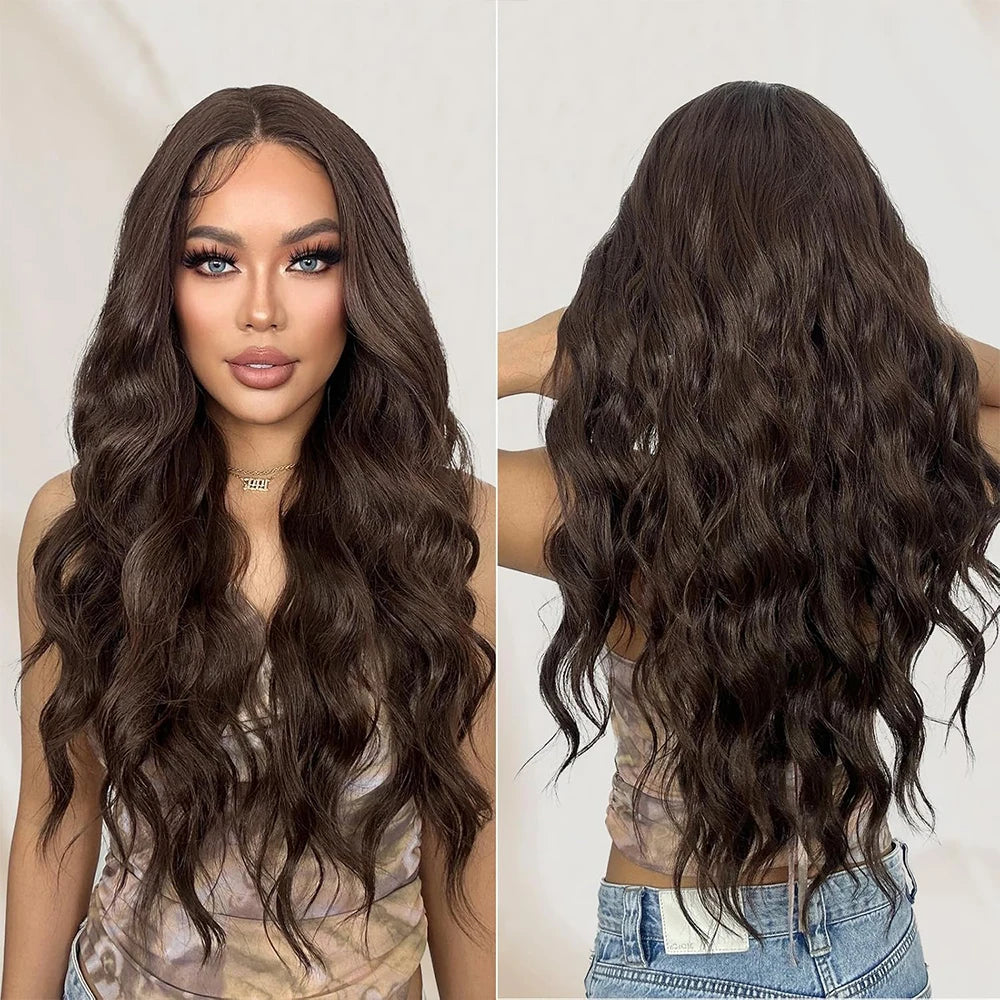 34 Inch Honey Blonde Ombre Body Wave 13x4 HD Lace Human Hair Wig 200% Density