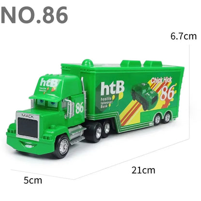 Lightning McQueen Diecast Container Hauler Truck Toy