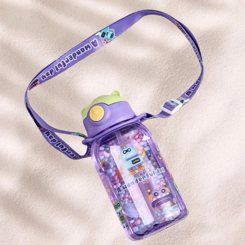 650ml BPA Free Leak Proof Kids Water Bottle with Straw