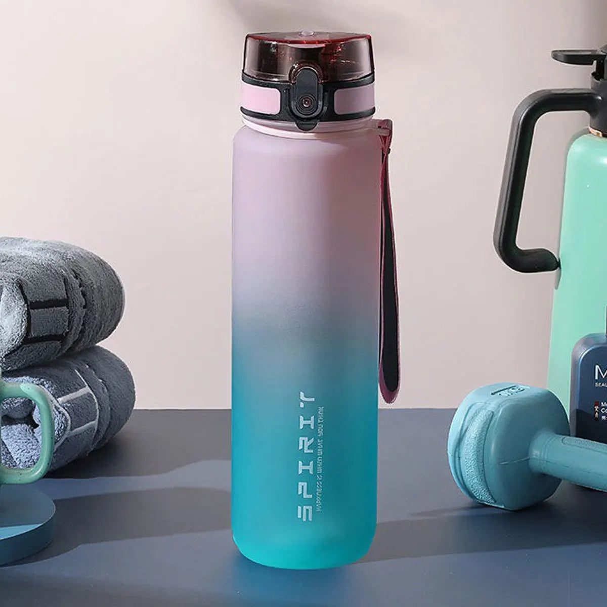 600ml to 1000ml Gradient Sports Water Bottle