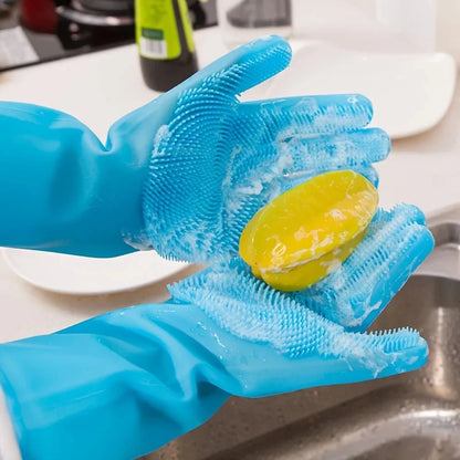 Silicone Pet Grooming Bathing Glove for Dogs & Cats Hair Removal