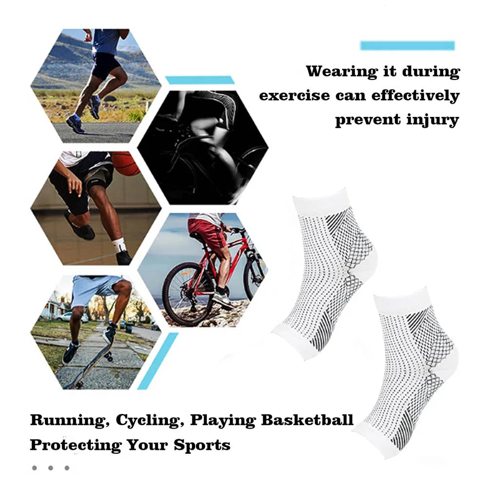 1 Pair Compression Ankle Support Socks