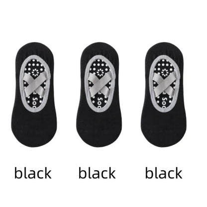 1 or 3 Pairs Women's Anti Slip Yoga Pilates Socks