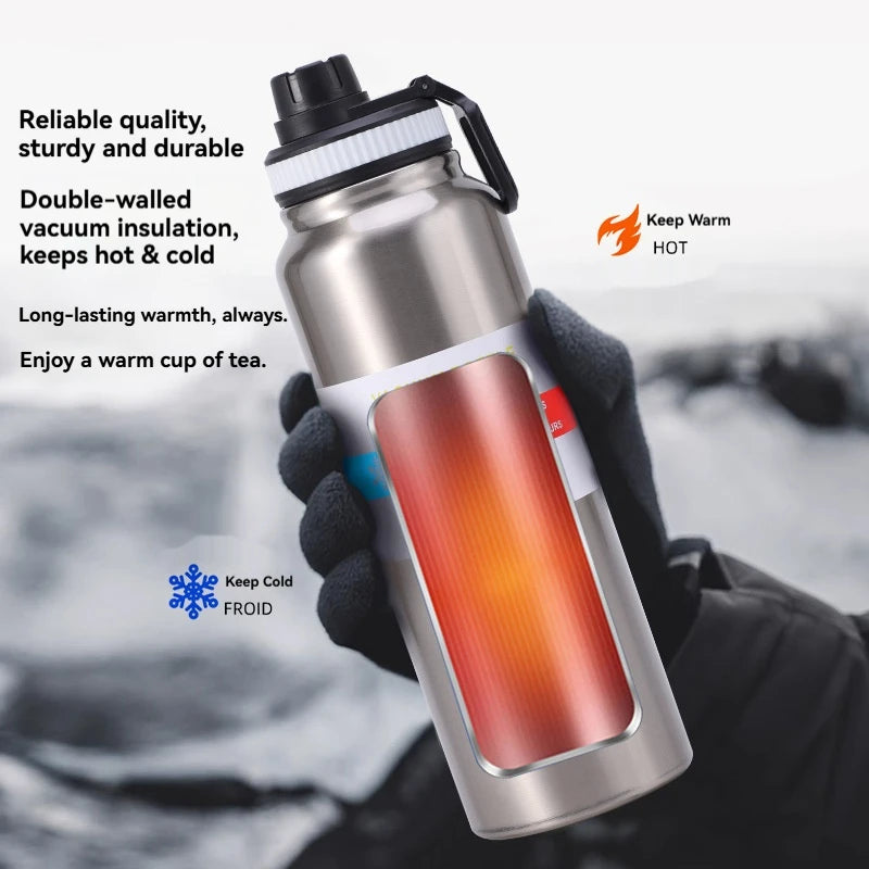 600ml to 1000ml Stainless Steel Insulated Thermos Bottle