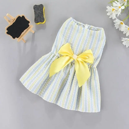 Cute Flower Princess Dress for Small Dogs & Cats Summer Pet Clothing
