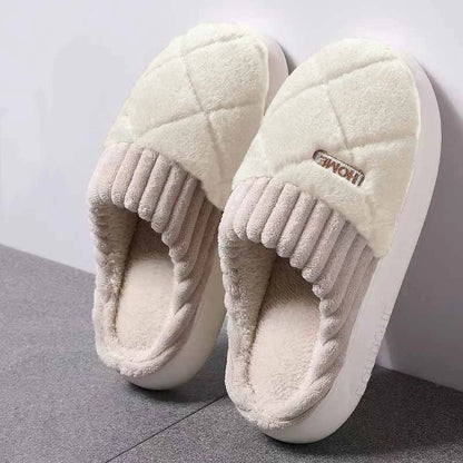 Soft Plush Winter Home Slippers for Men & Women Non Slip Indoor Shoes