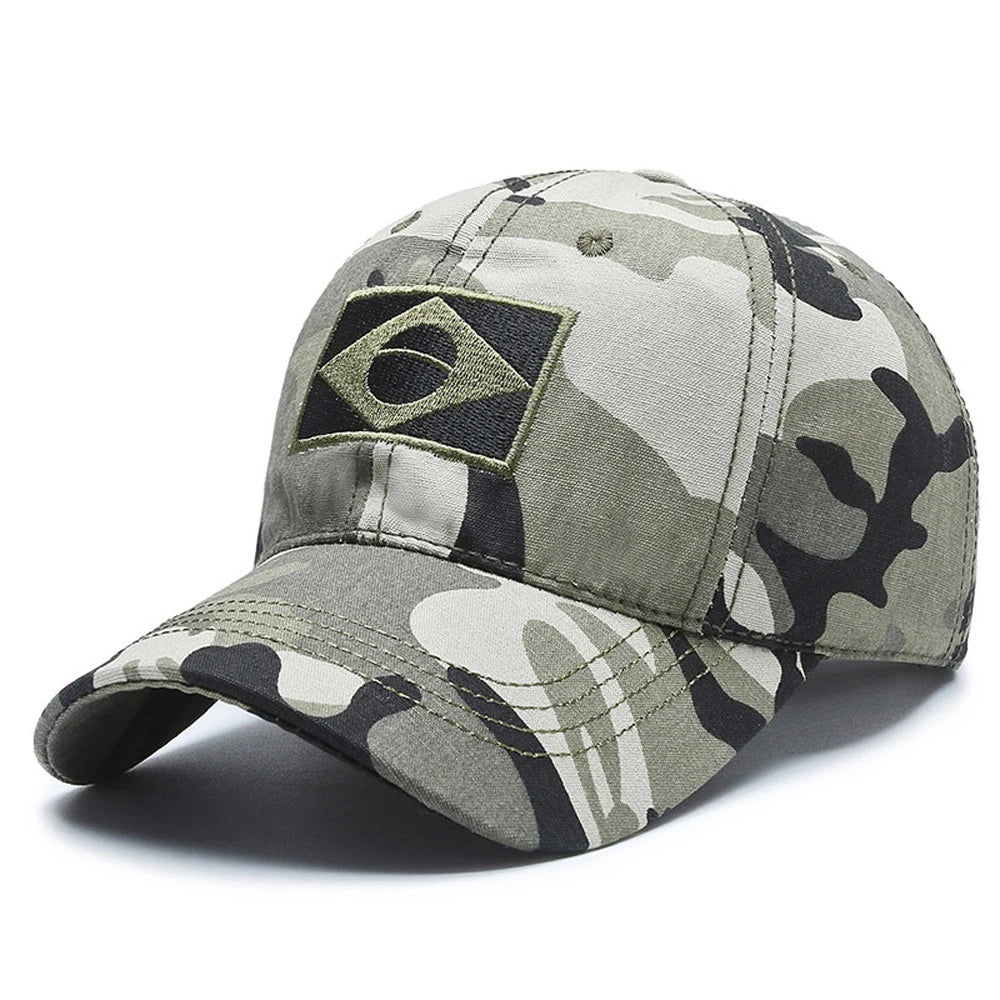 Brazil Flag Men's Sun Protection Sports Baseball Cap