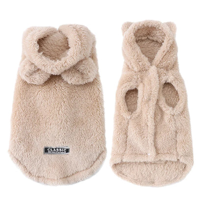 Soft Fleece Pet Hoodie Jacket for Small & Medium Dogs and Cats