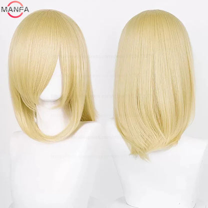 40cm Heat Resistant Anime Cosplay Wig with Bangs