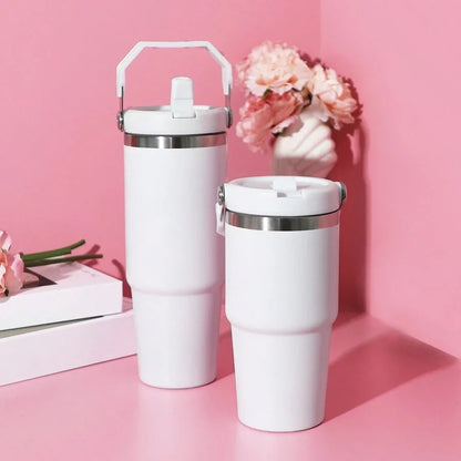20 or 30 Oz Stainless Steel Insulated Tumbler with Handle