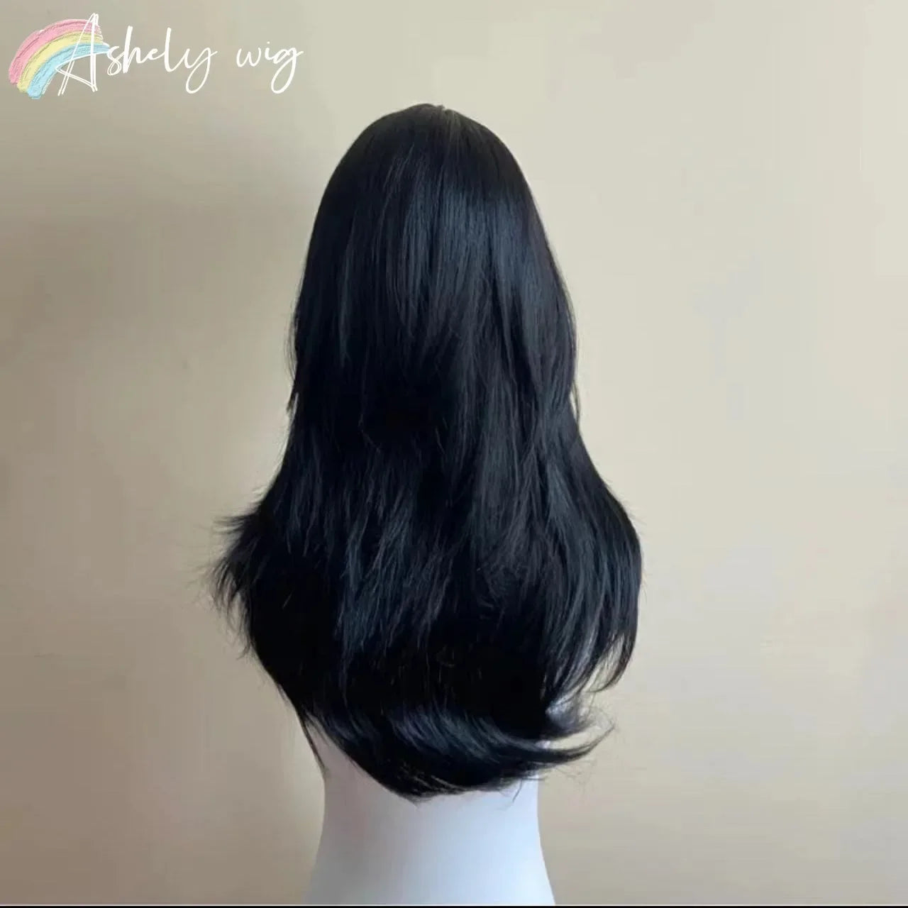 Black Body Wave Headband Wig with Bangs