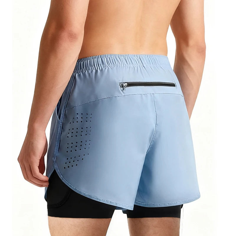 Men's Quick Dry 2 in 1 Running Shorts