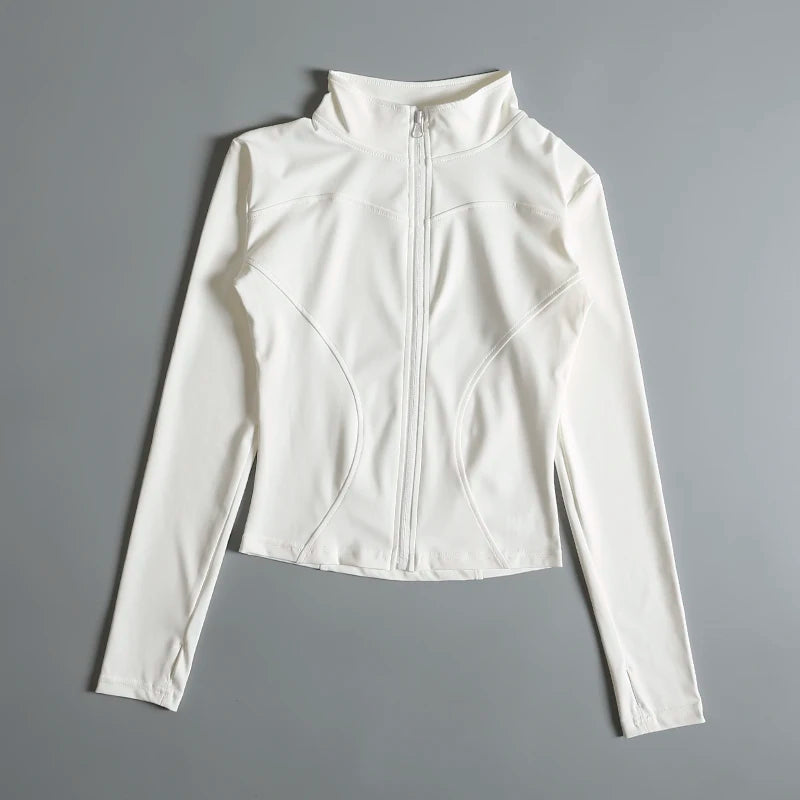 Women's Zip Long Sleeve Yoga Sports Jacket