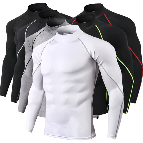 Men's Quick Dry Long Sleeve Compression Sports Shirt