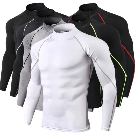 Men's Quick Dry Long Sleeve Compression Sports Shirt