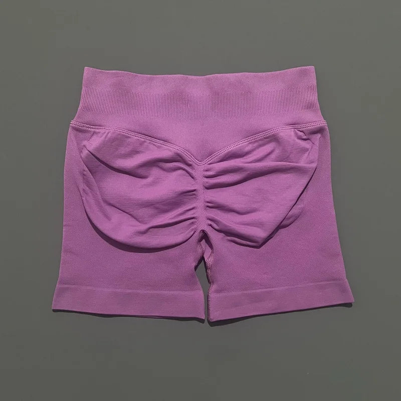 Women's Seamless Scrunch Butt Gym Biker Shorts