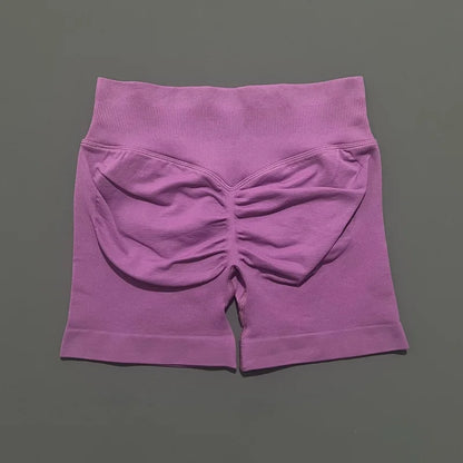 Women's Seamless Scrunch Butt Gym Biker Shorts