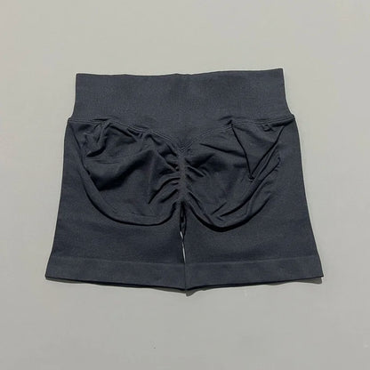 Women's Seamless Scrunch Butt Gym Biker Shorts