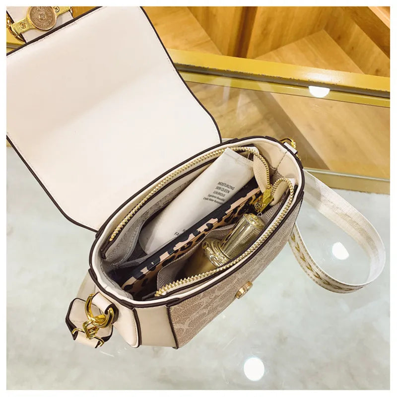 Women's Retro Printed Small Crossbody Shoulder Bag