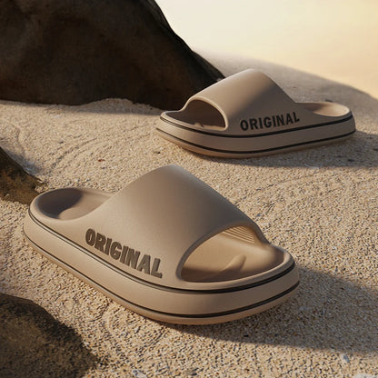 Feslishoet Unisex Thick Sole Anti Slip Slide Sandals