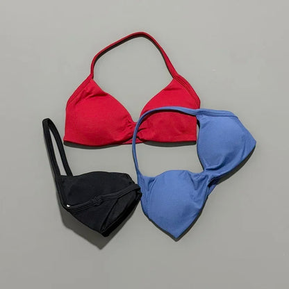 Women's Strappy Open Back Padded Sports Bra