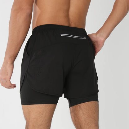 Men's Quick Dry 2 in 1 Running Shorts