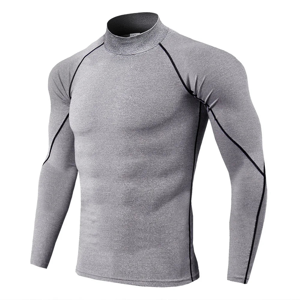 Men's Quick Dry Long Sleeve Compression Sports Shirt