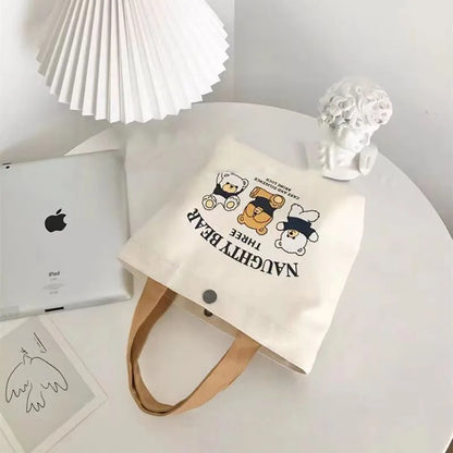 Small Canvas Tote Lunch Bag for Women & Students