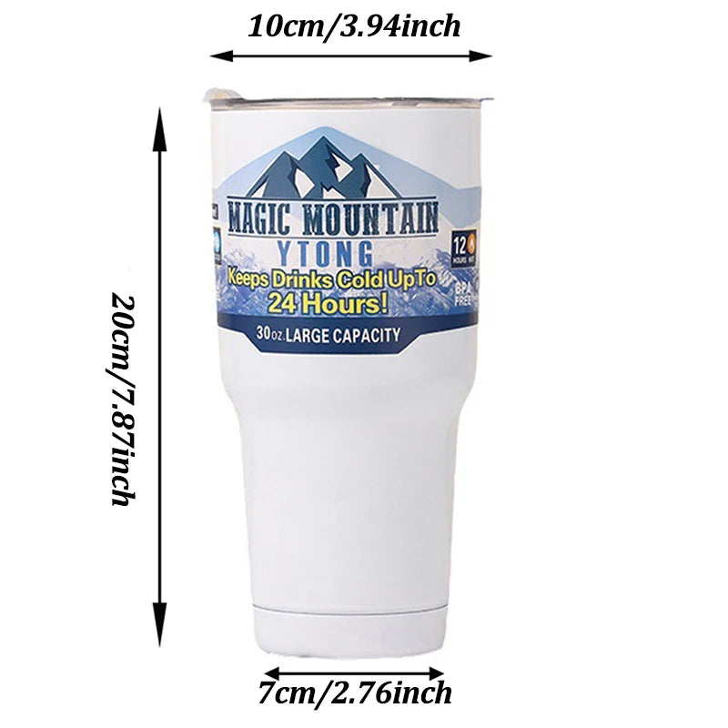 Stainless Steel Vacuum Insulated Tumbler with Straw