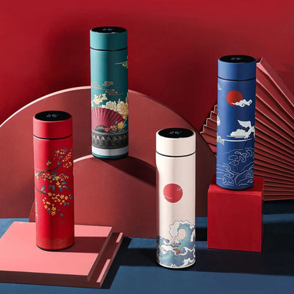 Style 304 Stainless Steel Thermos Bottle with Temperature Display