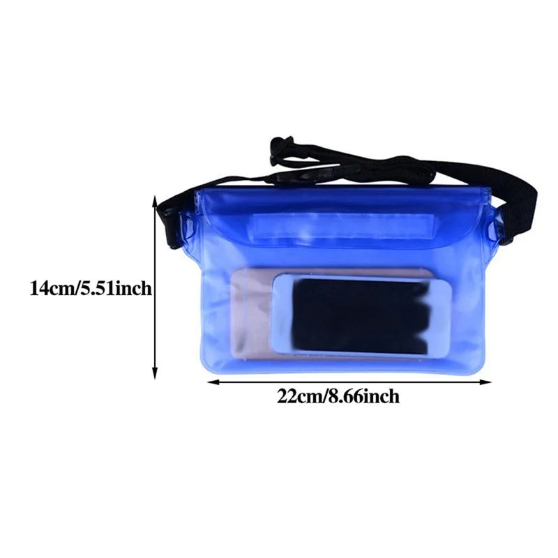 Waterproof Dry Bag Waist Pack with Phone Pouch