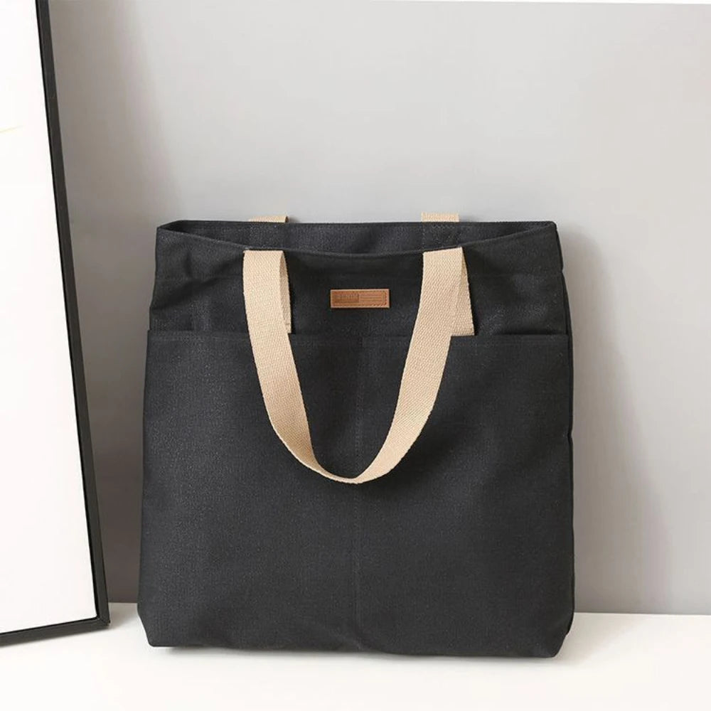 Women’s Large Capacity Canvas Tote Bag Commuter Handbag