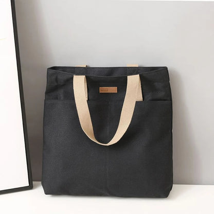 Women’s Large Capacity Canvas Tote Bag Commuter Handbag