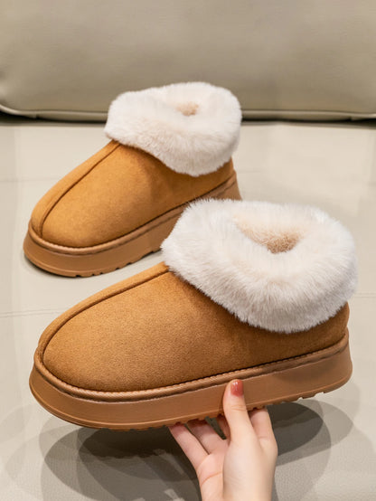 Women’s Plush Faux Fur Winter Slippers Warm Indoor Shoes