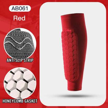 Foam Padded Compression Shin Guard Sleeve