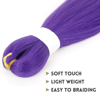 26 Inch Purple Braided Cosplay Wig