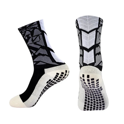 MagiMobo Men's Non Slip Grip Football Socks