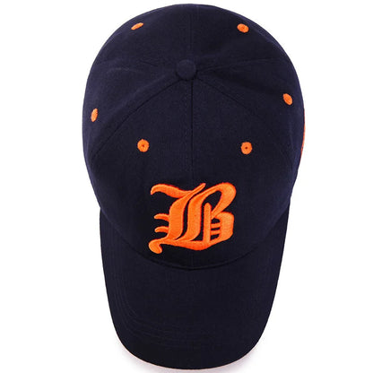 Unisex Embroidered Cotton Snapback Baseball Cap